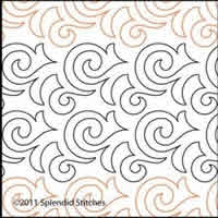 Digital Quilting Design Aimee's Curly Q by Splendid Stitches.