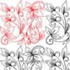 Digital Quilting Design Fleur de Vine 2 Panto by Sally Terry.