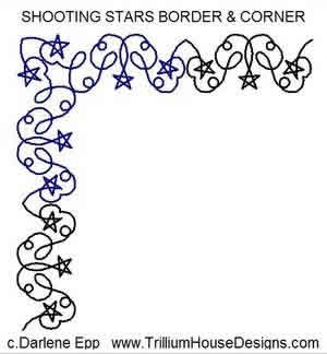 Shooting Stars Border & Corner