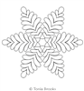 Digital Quilting Design Durham Feather Snowflake by Tonia Brooks.