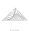 Dippy Feather Triangle 1 by Tonia Brooks. This image demonstrates how this computerized pattern will stitch out once loaded on your robotic quilting system. A full page pdf is included with the design download.