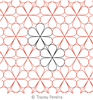 Daisy May by Tracey Pereira. This image demonstrates how this computerized pattern will stitch out once loaded on your robotic quilting system. A full page pdf is included with the design download.