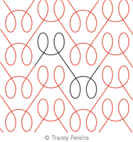 Figure 8 Wire Wrap by Tracey Pereira. This image demonstrates how this computerized pattern will stitch out once loaded on your robotic quilting system. A full page pdf is included with the design download.