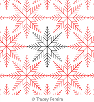 Digital Quilting Design Scandi Snowflakes by Tracey Pereira.