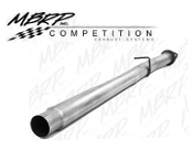 P1 CFAL456 2008-2010 FORD 4" CAT/DPF delete pipe Aluminized with bungs