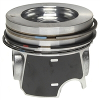 Mahle Piston Assemblies (All 8 Cylinders, With Rings), â€™08-â€™10 Ford IH Wide Bowl 6.4L PowerStroke Diesel Engine.