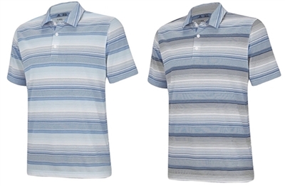 Adidas Men's Climalite Heathered Ombre Stripe Polo 2-Pack