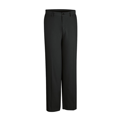 Ashworth Microfiber Herringbone Flat Front Pant Black