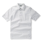 Ashworth Performance EZ-SOF 2-Color Stripe Polo White/Pebble