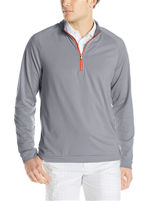 Adidas Men's Cllimawarm 3-Stripes 1/2 Zip Pullover Vista Grey