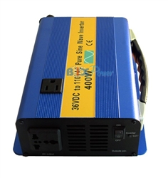 36V (30V ~ 43V) DC to 110V AC  400W True Pure Sine Wave Power Inverter