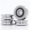 10mm Bore Bearing with 37mm  Pulley V Groove Track Roller Bearing 10x37x12x14mm