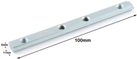 100mm Long 2020 Aluminum Profile Extension Connector Bracket Fastener M5 Screw