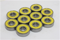 608-2RS Ball Bearing with Yellow Seals Pack of 100