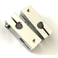 Aluminum Alloy 8mm-10mm  Shaft Cross double-hole Connector Support Clamp