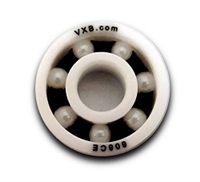 608-ZrO2 Full Ceramic Ball Bearing w Nylon Cage Bore Dia. 8mm OD 22mm Width 7mm