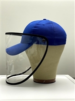 Navy Blue Cap with Anti -Fog Anti-Spittle Full Face Protection