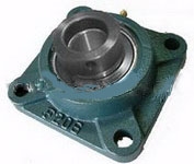 HCF202-9  Steel Flanged Unit 4 Bolt 9/16" Bore Mounted Bearing with Eccentric Collar