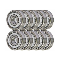5x10 Shielded 5x10x4 Miniature Bearing Pack of 10