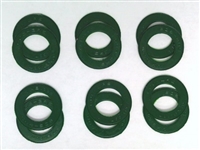 A Pack of 12 Green seals for 608 Bearings
For Fidget spinners, Skateboards and Inline Rollerblades