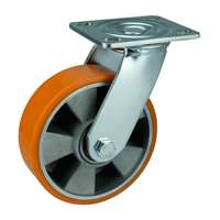 5" Inch Caster Wheel 772 pounds Swivel Aluminum and  Polyurethane Top Plate