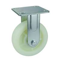 8" Inch Caster Wheel 661 pounds Fixed Polypropylene Top Plate