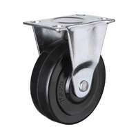 2" Inch Caster Wheel 44 pounds Fixed Grey rubber Top Plate