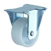 3" Inch Caster Wheel 132 pounds Fixed Plastic Top Plate