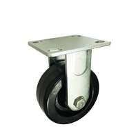 6" Inch Caster Wheel 882 pounds Fixed Phenolic and 0-180&#186;C Top Plate