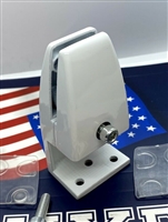 White Acrylic/Plexiglass Cough Sneeze Guards Shields Mounting Bracket Hardware Holder