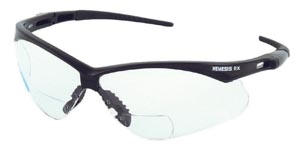 Kimberly-Clark Professional 28618, KIMBERLY-CLARK NEMESIS V60 CHEATER STYLE SAFETY EYEWEAR Jackson Safety Glasses, Rx Reader, +1.0, Clear Lens, Black Frame, 6/cs (28618), CS