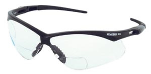Kimberly-Clark Professional 28621, KIMBERLY-CLARK NEMESIS V60 CHEATER STYLE SAFETY EYEWEAR Jackson Safety Glasses, Rx Reader, +1.5, Clear Lens, Black Frame, 6/cs (28621), CS
