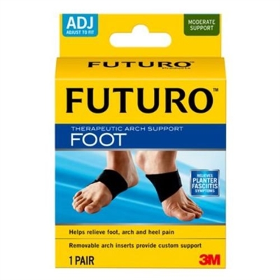 3M Health Care 48510EN, 3M FUTURO THERAPEUTIC ARCH SUPPORT Arch Support, Adjustable, 2pk, 6 pk/cs, CS