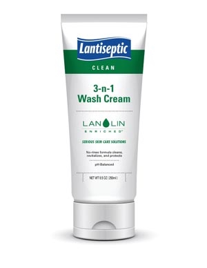 0513, DERMARITE LANTISEPTIC DAILY CARE BODY WASH 3-in-1 Wash Cream, 8.5 oz Tube, 12/cs, cs