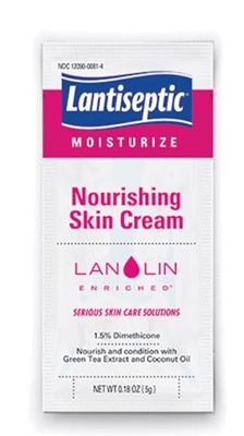 0814, DERMARITE LANTISEPTIC DAILY CARE SKIN PROTECTANT Nourishing Skin Cream, 5g Packette, NDC# 12090-00814, 144/cs, cs