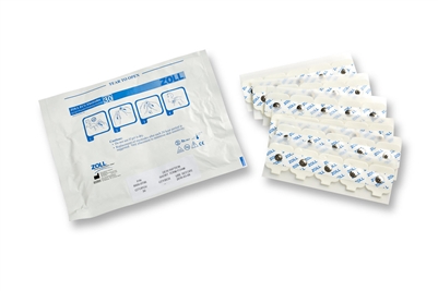 ZOLL 8900-0706, ST430 ECG SQUARE ELECTRODES, 6 STRIPS OF 5 PER POUCH, 600 PER CASE, 30 Pouch Square Liquid Gel ECG Electrodes (600 Electrodes), 24 Month Shelf Life