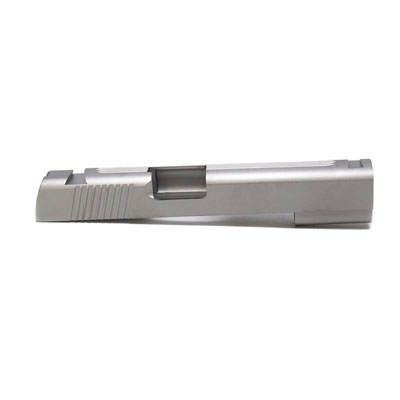 Remsport 9mm Stainless Government Slide Rear and Top Serration