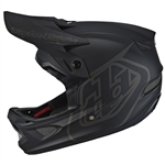 Troy Lee Designs D3 MONO Fiberlite Helmet - Black