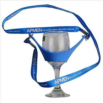 Lanyard with Wine Glass Holder