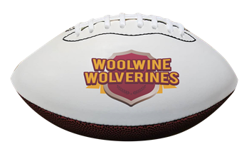 Custom Synthetic Leather Autograph Football - Mid Size