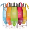 650ml Frosted Sport Water Bottles with Infuser