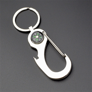 Bottle Opener/Compass Key Chain