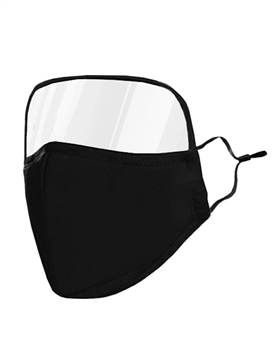Cloth Mask with Detachable Eye Shield