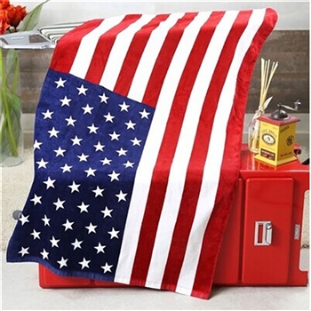 USA Flag Beach Towel