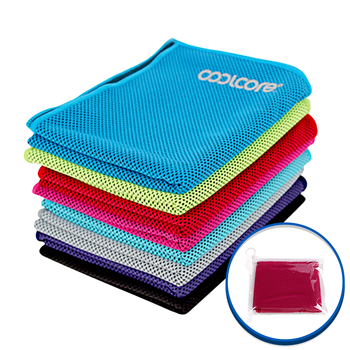 Cooling Towel - One Color Imprint - Bag