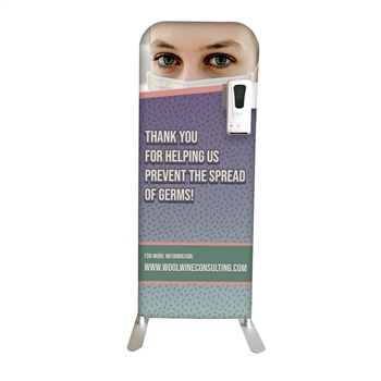 Double Sided Wave Sanitizer Display Stand - Side Mount