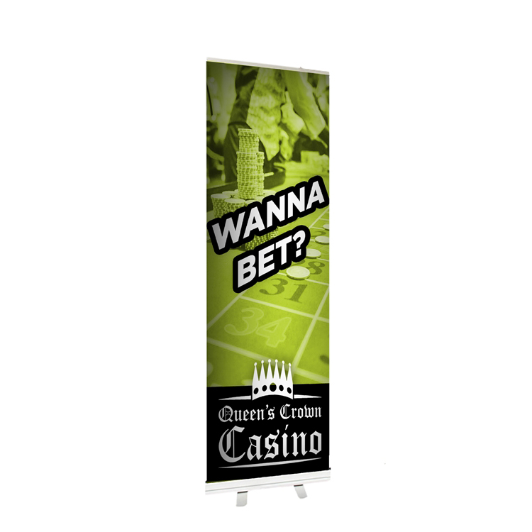 Economy Retractable Banner Stand 24" x 78"