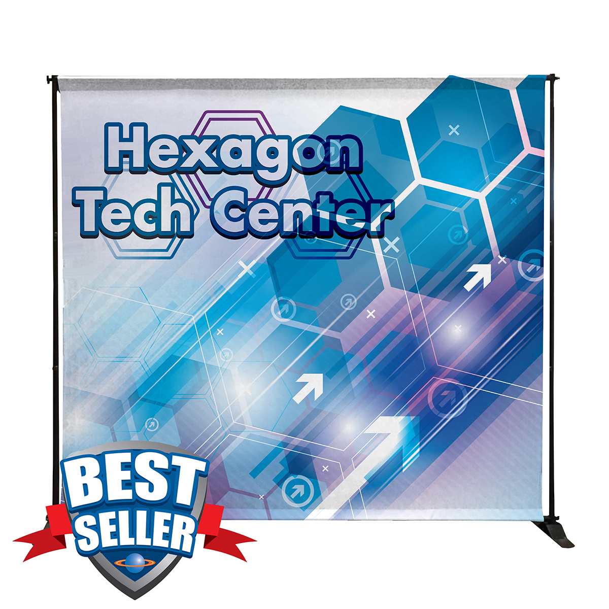 8x8 ft Jumbo Banner Stand - Premium