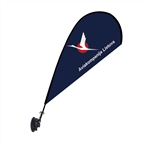 Mini Teardrop Flag - Single Sided Suction Cup