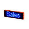 LED Name Tag - Orange